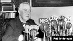 11 января 1944, президент США Франклин Рузвельт выступает с обращением о положении дел внутри страны и на международной арене